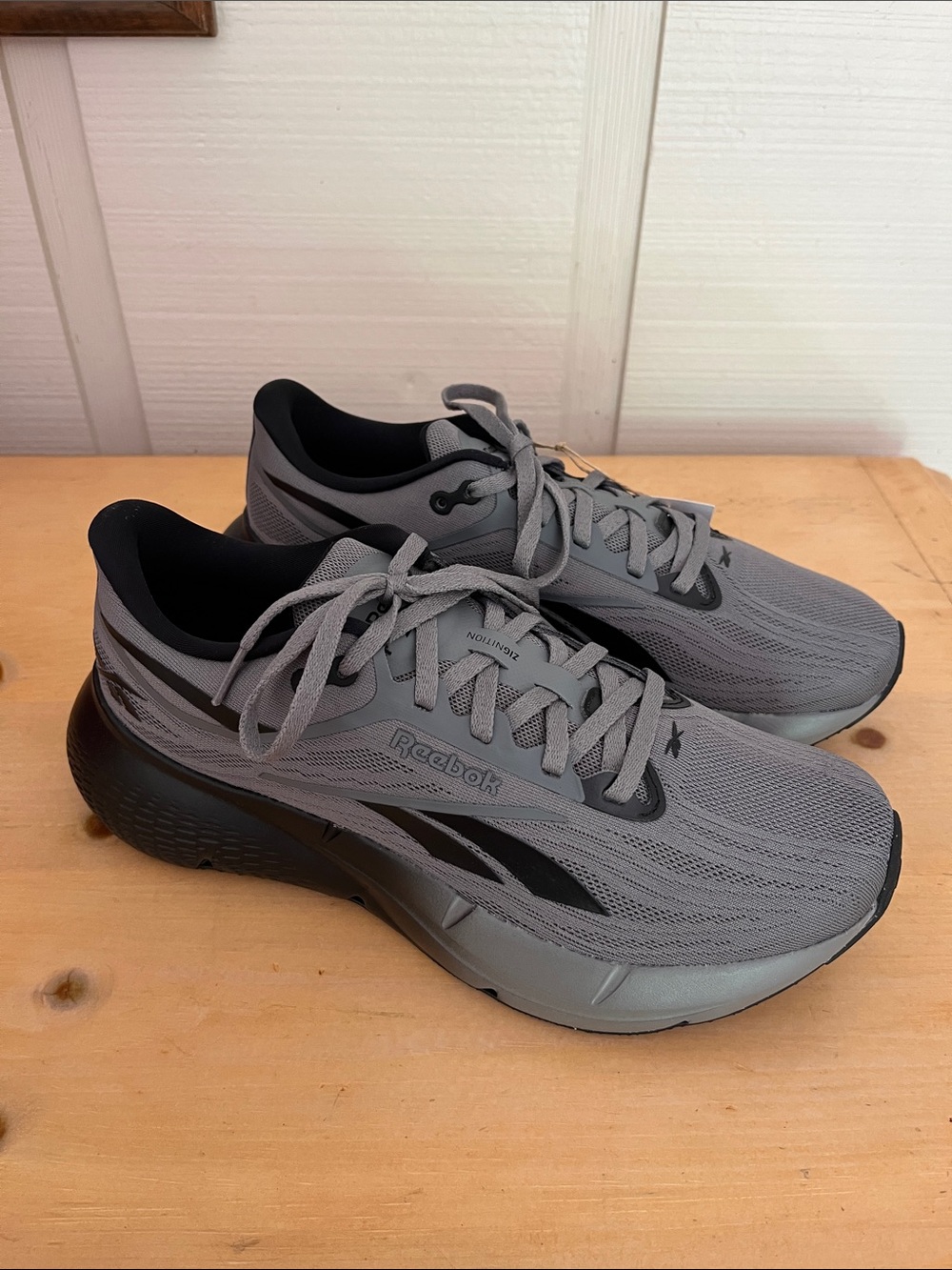 Reebok Gray Sneakers with Black Accents